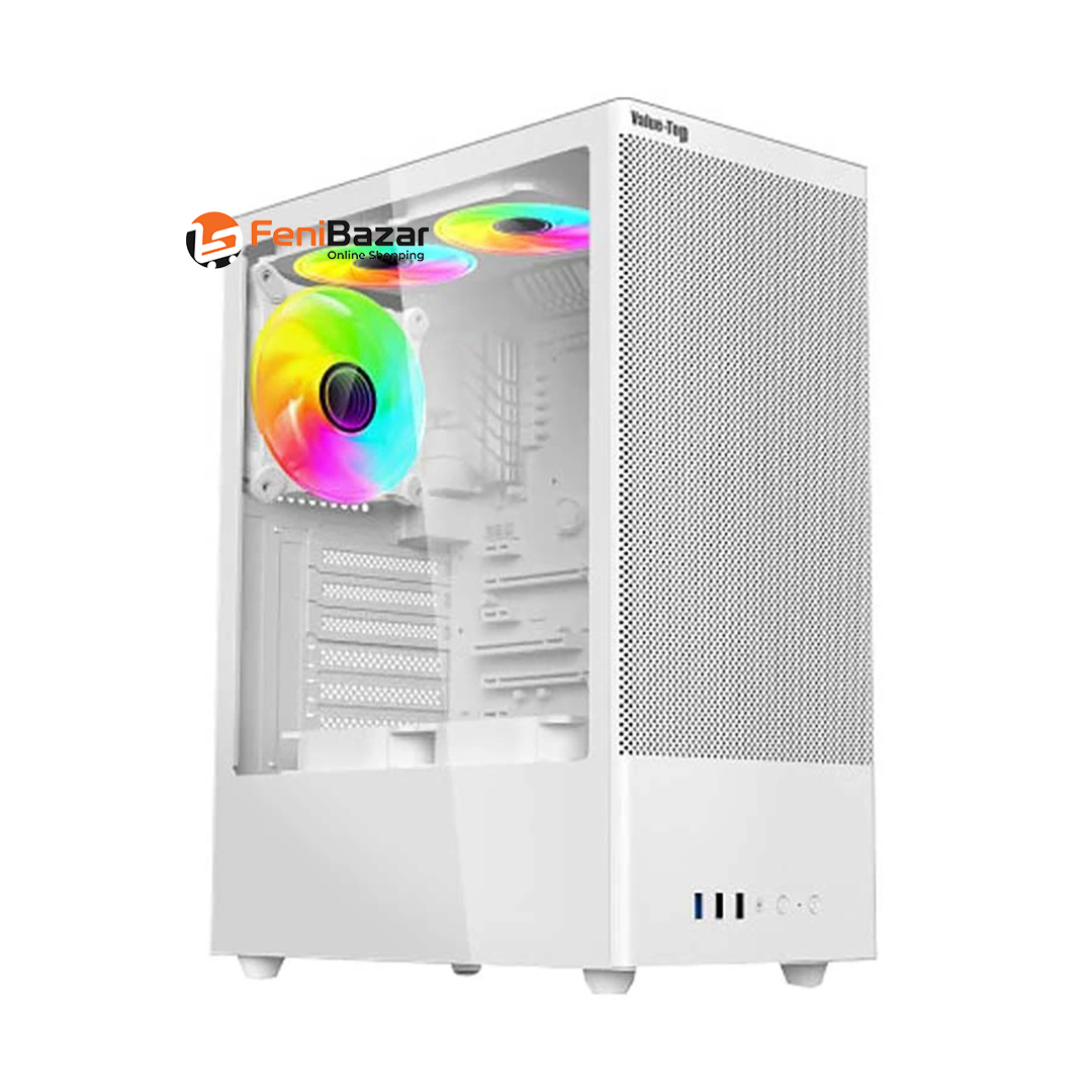 Value-Top AUNIX 82F3W ATX Gaming Case (White)
