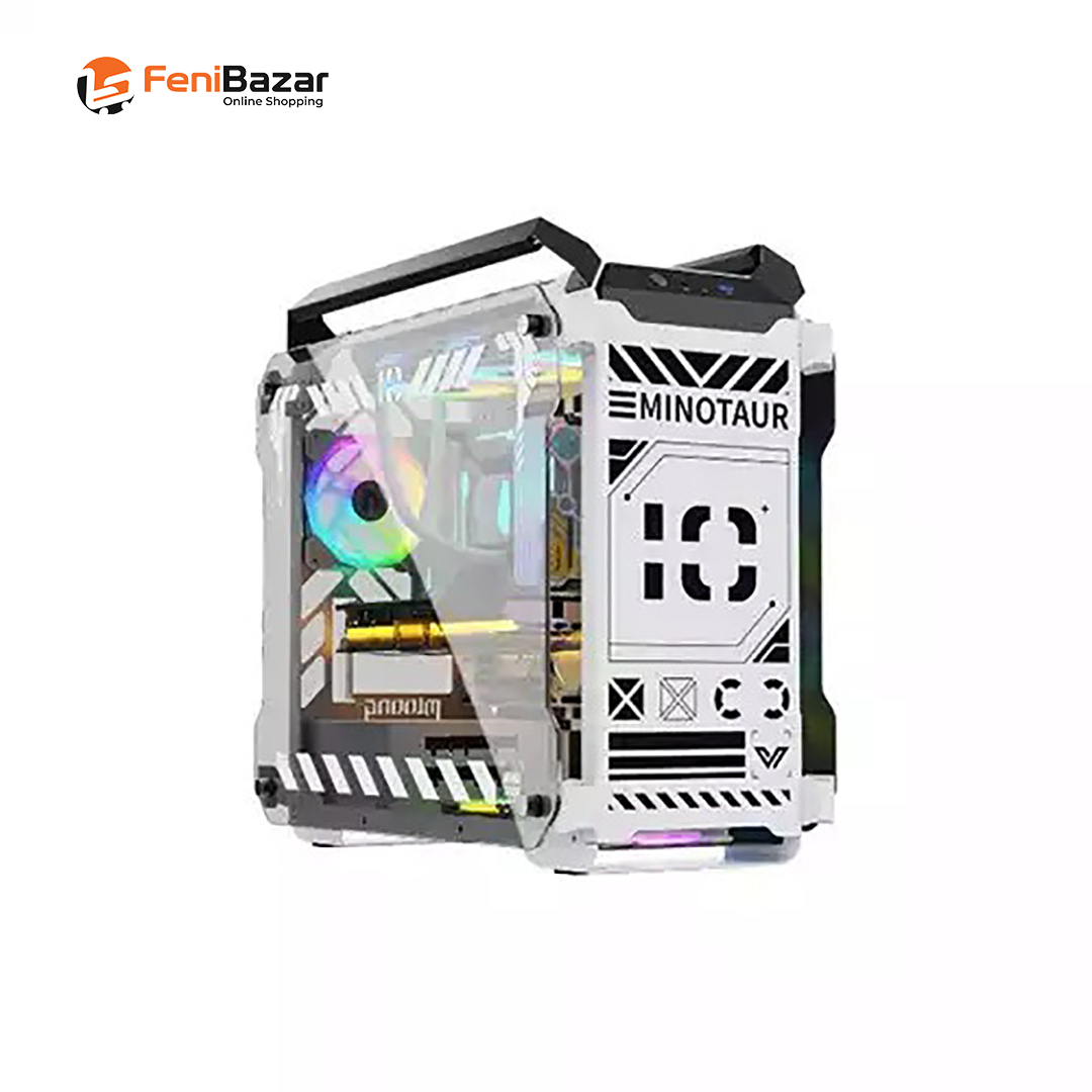 Value-Top Minotaur Mloong Series Open-Frame Gaming Case (White)