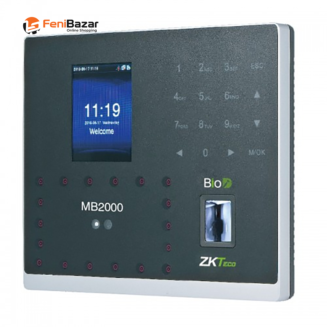 ZKTeco MB2000 Multi-biometric Time Attendance Terminal and Access Control with Adapter