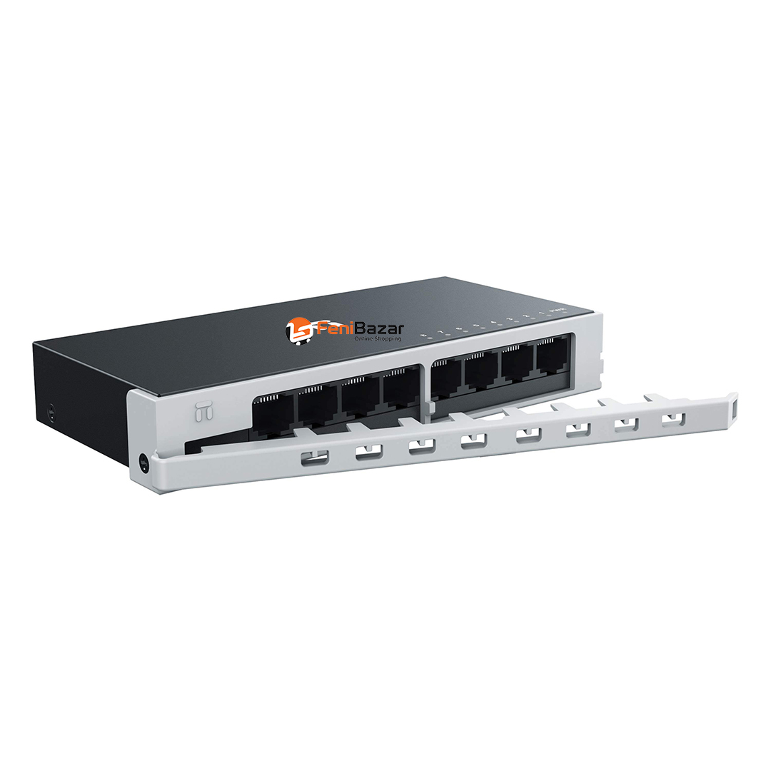 Netic ST108D 8 Port Fast Ethernet Switch, Steel housing