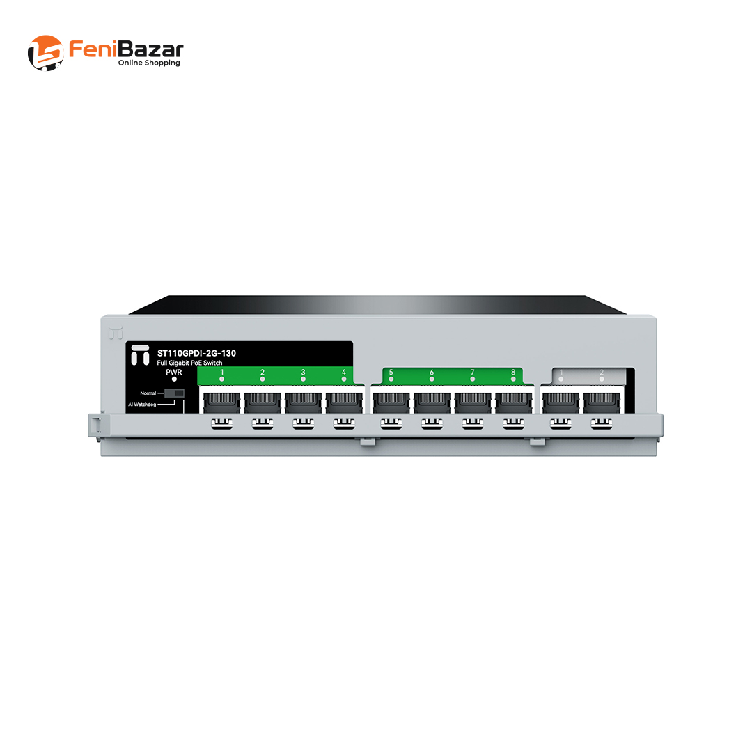 ST110GPDI-2G-130 Gigabit PoE Switch with Attached Safety Lock